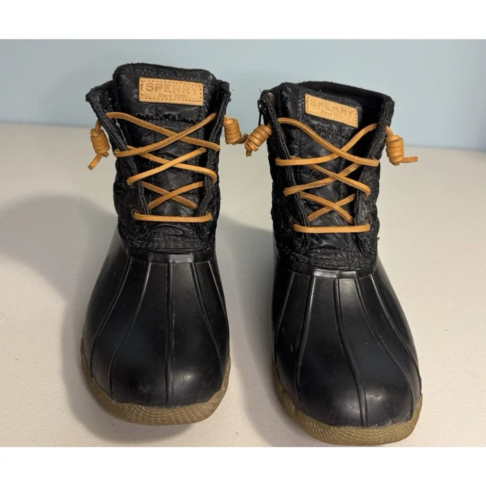 Sperry‎ Womens 8 Rain Boot Waterproof Outdoor Quilted Saltwater Duck STD80755